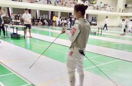 賀陳郁欣同學榮獲108年全國大專院運動會擊劍比賽公開組女子個人鈍劍第7名