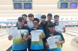 賀榮獲「中華民國大專校院107學年度保齡球錦標賽」大專男子乙組團體賽第3名、三人賽第2名、全項第7名、盟主賽第8名佳績