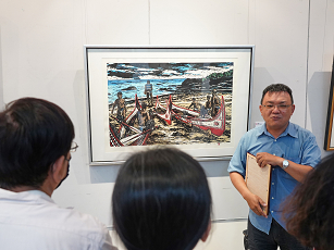 修平科大展出2020美麗台灣 蘇智偉版畫個展 新聞相片