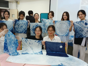 外籍學生手作客家藍染，體驗台灣傳統文化魅力 新聞相片